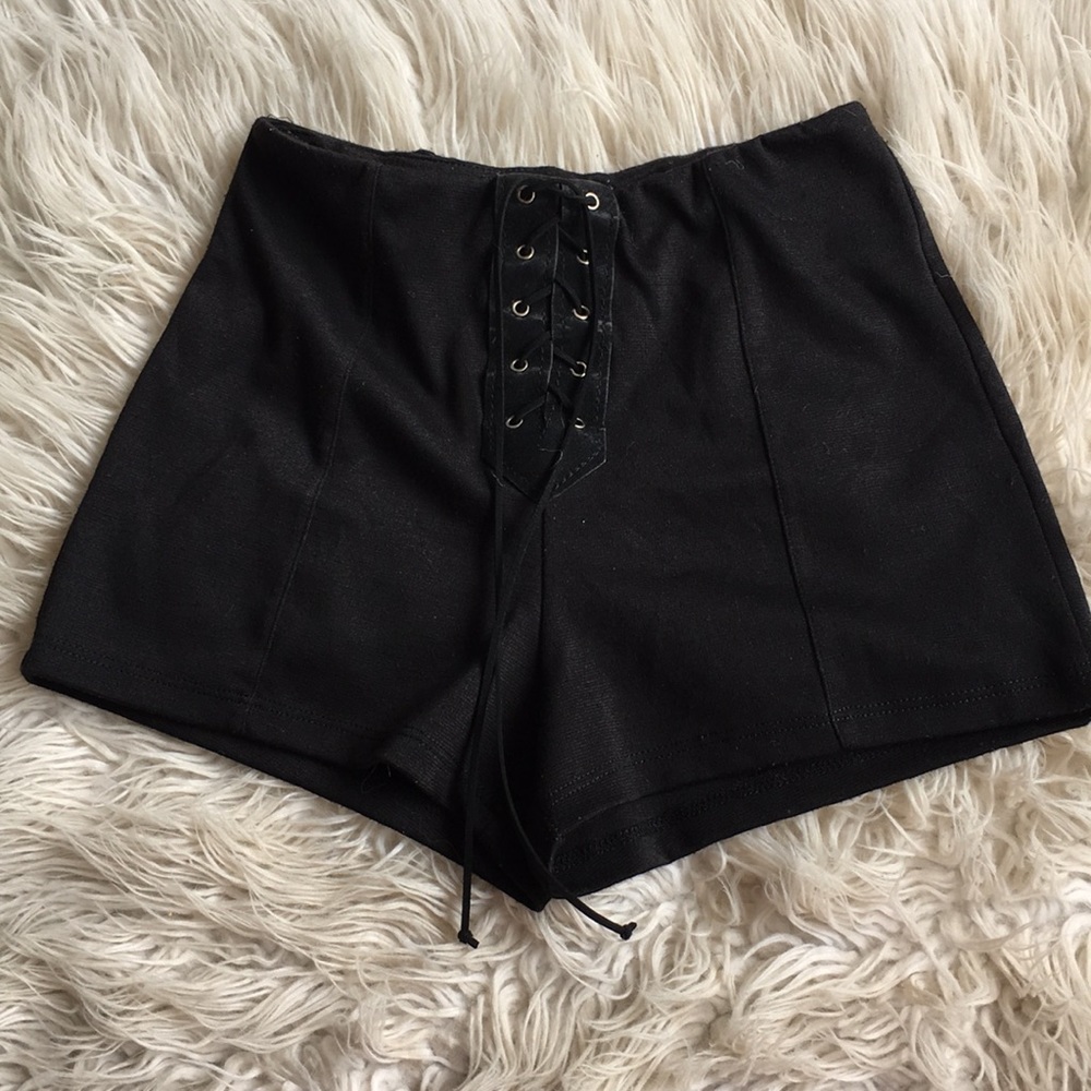Black boutique shorts